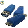 500pcs / lot estándar USB 3.0 tipo A macho a USB 3.0 micro B macho adaptador de conector USB 3.0 Adaptador de enchufe convertidor de AM Para MicroB