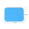 Silicone Dish Drying Mat Multiple Usage Easy clean Eco-friendly flexible Heat-resistant Pot Pad Kitchen Durable Counter Sink Refrigerator dr