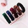 Ruched Velvet Fur Headband Inverno banhado Turban Headband para as Mulheres Cabelo moldura simples Hairband Non-Slip Turban Acessórios de cabelo