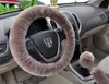 Wol Pluche Auto Stuurhoes Versnellingspook Handrem Protector Zachte Winter Warm Levert Comfortabel Auto Interieur Accessoire