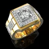 14 k Gold weißer Diamantring für Männer Mode Bijoux Femme Schmuck Natural Edelstein Bague Homme 2 S Diamond Ring Männer