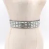 Belly Chains vrouw taille riem mode bling handgemaakte ingelegde elastische glanzende voor vrouwelijke jurken jas shirt brede tailleband vleugel 220921