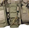 Multicam Tactical Ammo Chest Rig Caza extraíble Airsoft Paintball Gear Chaleco con AK 47/74 Revista Bolsa 201214