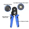 HSC8 6-4 Terminal Crimping Pliers Wire Stripper Crimper Ferrule Crimping Hand Tool Pliers+1200 Terminals Kit Dropshipping Y200321