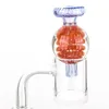 Colorato Pyrex Glass Bong Fumare Fatto a mano Gessato Coperchio olio Tappo carb Bubble Ball Top Oil Rigs Portatile Design innovativo Strumento ciotola al quarzo