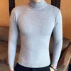 Męskie swetry 2021 Mężczyźni Turtleneck i swetry Moda Sweter Dzianiny Winter Pullover Homme Wełny Casual Solid Clota1