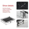 Storage 12 Organizer Buckle Watch Collection Metal Box Case Display Slot Jewelry286f