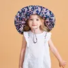 2020 New Baby Summer Bucket Hat UV Protection Boys Caps Children Outdoor Beach Girls Floral Sun Hats Cartoon Fisherman Cap