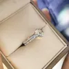 2021 New arrival S925 silver luxury quality sparkly diamond queen ring for women wedding gift drop shipping PS6431