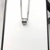 Wysokiej jakości mała talia naszyjnik 925 srebrna biżuteria męska damska wisiorek projektant naszyjniki prezent mody z pudełkiem