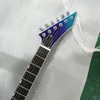 Aangepaste Horizon II Donkerblauw Elektrische Gitaar Blauwe Hals Thru Body China Made Guitar