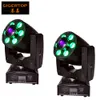 Freeshipping 2Xlot 1x30W Spot + 6x8W RGBW Tvätt LED Moving Head Zoom Light Effect Disco Party Svart Färg Shell DMX Stage Lighting