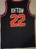 nals basket tröjor Chris Paul 3 Devin Booker 1 DeAndre Ayton 22 Jersey Mens City Black White Purple Orange Color Top Q Jerseys