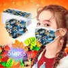 Nieuwe kindermaskers Wegwerp Spunlace Graffiti Speciale winddichte en stofveilige maskers