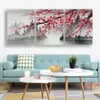 Laeacco 3 Panel Chinese Style Canvas Painting Modern Home Decoration Abstract Landscape Posters and Prints Plum Wall Art Picture Y262G