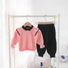 Baby Girls Clothing Sets 2pcs Sweater Tops+Pants Children's Tracksuit New Autumn Kids Knitted Casual Outfits for 1-5T Toddler G220310