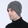 Dome Warm Knitted hat autumn winter Stretch Beanie Skull Cap for Women Men ear cap Fashion