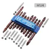 Screwdriver Set with Magnetic Precision Hex Shank S2 Steel Bits Double Head Torx Power Tools Hand Y200321