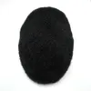 Groothandel Natural Black Toupee voor Mannen Korte Haareenheid Voor Mannen 100% Menselijk Maagdelijke Remy Haar Toupe