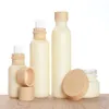 50 ML teint de peau lait de chèvre grain de bois bouteille coiffée 110 ml émulsion tête de pompe bouteille 150 ML bouchon intérieur bouteille