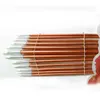 24 stks / partij ronde vorm nylon haar houten handvat verf penseel set tool voor kunst school aquarel acryli jllbub yummy_shop