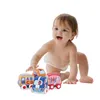 Bebek Oyuncakları 9 12 Ay Up Peluş Araba Oyuncak Pull-Geri Araç Yumuşak Bebek Oyuncak Seti 4 Arabalar 1 Yıl Erkek Bebek Oyuncakları 201224