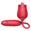 NXY Vibrators 2022 Nyår Kampanjer Presentpaket Sex Rose Quartz Leksaker Vibrator med tunga 0208