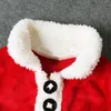 4 pièces/3-24 mois/Noël père noël tenue nouveau-né vêtements ensembles hiver polaire hauts + pantalons + chapeaux + chaussettes bébé garçons vêtements BC1035 210309