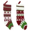 Le dernier bas de Noël 46CM, chaussettes de Noël tricotées, chaussettes en laine, ornements d'arbre de Noël, chaussettes de sac de bonbons, livraison gratuite