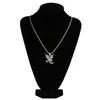 TopGrillz Hip Hop Gold Color Pocture Maced Out Micro Paved Cz Eagle подвесной ожерелье Мужчины Шарм Ювелирные украшения Три стиля y208999695