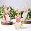 Pasen Bunny Gnome Decor Girl Room Pasen Nordic Zweedse Faceless Doll Pluche Dwerg Thuis Party Decoraties Kids Pasen Speelgoed