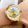 orologi da uomo Cinturino in pelle di vitello moda di alta qualità fasi lunari orologio da polso meccanico automatico daydate257q