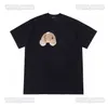 European Designer Luxury Summer T Shirt Classic Bear Printed Fashion Mens and Womens Leisure Loose Round Collar Short Sve Tee2555