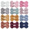 Corduroy Knot Bow Baby Hair Clip Handmade Barrettes Hair Ornaments for School Girls7007194