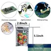 100Pcs A Lot Resealable Zipper Bag Food Storage Aluminum Foil Bags Smell Proof Pouches 6*10cm 7*13cm 8*11cm Storage Bags