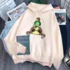 Sepeti Sloth Baskı Adam Kazak Uzun Kollu Cep Casual Kapüşonlu Giyim Unisex Karikatürler Moda Hoody Hip Hop Punk Hoodies H1227