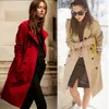 Jazzevar 가을 새로운 높은 패션 브랜드 여성 클래식 더블 브레스트 트렌치 코트 방수 비옷 비즈니스 겉옷 201211