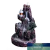 1PC Waterfall kadzidło Burner Ceramic Mountain River Holder Wodospad Porcelarna Porcelanowa Buddhi Uchwyt Buddhi z 50 stożkami 5699744