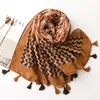 Missoni – écharpe géométrique ondulée en coton et lin pour femme, châle long, niche, printemps, été, automne et hiver, 241e