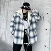 SingleRoad Hommes Veste d'hiver Hommes 2022 Parka Polaire Plaid Manteau Coupe-Vent Chaud Streetwear Hip Hop Parkas Vestes Noires Pour Hommes1 Phin22