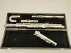 High Quality MURAMATSU Alto Flute G Tune 16 Closed Hole Keys Sliver Plated Professional Musical Instrument with case free shipping