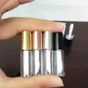 1.2ML Transparent Plastic LipGloss Tubes Packaging Bottles Lip Tube Lipstick Mini Sample Cosmetic Container With Rose Gold Cap