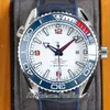 TWF 600m 43.5mm A8900 Automatic Mens Watch Pepsi Blue Red Ceramics Bezel White Dial 36th America's Cup Limited Edition 215.32.43.21.04.001 Gummi Nylon Strap Puretime Z04b