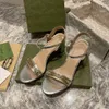 2021 verão de alta qualidade mulheres sandálias moda fivela plataforma grossa calcanhar de couro genuíno mulheres fresco designer sandália grande tamanho sapatos 34-43