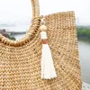 Retro DIY Weave Borla Saco Pendura Handmade Nó Beads Chaveiro Titulares Moda Jóias Will e Sandy