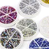 Mobile phone shell manicure Craft Tools Box water 6-grid flat bottom drill nail decoration DIY accessories