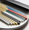 Creative 304 Stainless Steel Chopsticks with Storage Box Heat Insulation and Antiscalding Home el Nonslip Chopsticka152252666