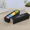 6 Farben Macaron Verpackung Hochzeit Süßigkeiten Gastgeschenke Geschenk Laser Papierboxen 6 Gitter Pralinenschachtel/Keksschachtel LX3905