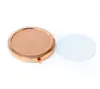 Roségoldener Sublimations-Kompaktspiegel. Hochwertiger Taschenspiegel mit einem Durchmesser von 70 mm/2,75 Zoll