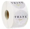 1.5INCH 500PCS Tack Paper Adhesive Stickers Etiketter Bröllopsfest Presentpåse Bakning Kuvert Box Decoration